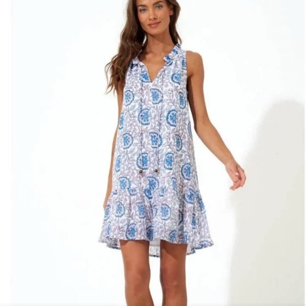 Oliphant Malta Ruffle Hem Sleeveless Dress - Picture 13 of 13